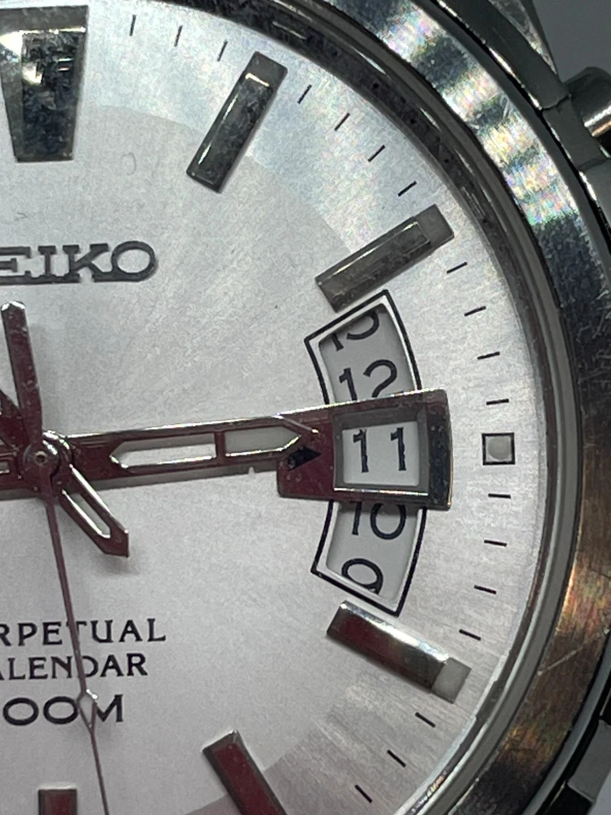 Raro Relógio Seiko SNQ129P1 Calendário Perpétuo 6A32 zafiro 100 m raro Japão importação Europa – photo 12
